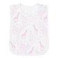 Pink Giraffe Print Feeding Bib