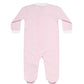 Pink Gingham Zipper Footie
