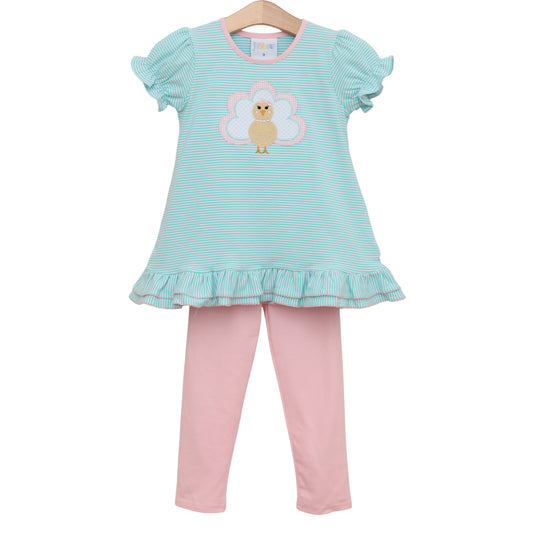 Give Thanks Ruffle Pants Set