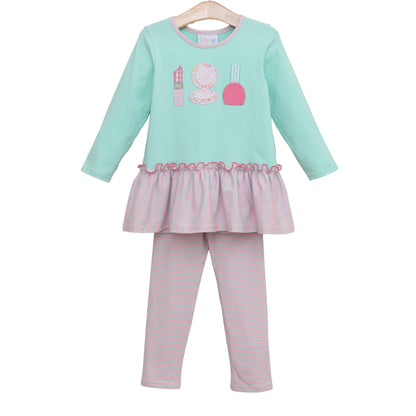 Glam Trio Ruffle Pants Set