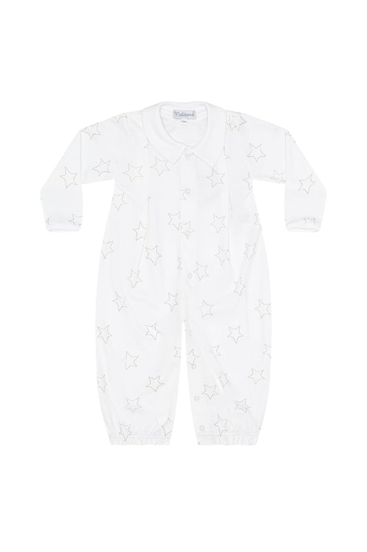 Grey Stars Print Converter Gown