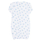Blue Heart Print Gown