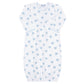 Blue Heart Print Gown