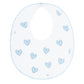 Blue Heart Print Bib