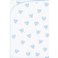 Blue Heart Print Blanket