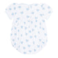 Blue Heart Print Smocked Bubble