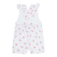 Pink Heart Print Romper
