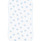 Blue Heart Print Burp Cloth