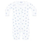 Blue Heart Print Converter Gown