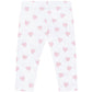 Pink Heart Print Pima Leggings