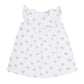 Pink Heart Print Scoop Neck Dress