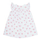Pink Heart Print Scoop Neck Dress