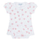 Pink Heart Print Onesie Dress