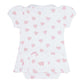Pink Heart Print Onesie Dress
