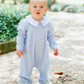 Henry Romper- Light Blue Stripe