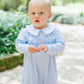 Henry Romper- Light Blue Stripe