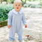 Henry Romper- Light Blue Stripe