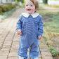 Henry Romper- Navy Stripe