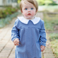 Henry Romper- Navy Stripe