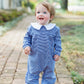 Henry Romper- Navy Stripe