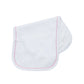 Picot Trim Bib & Burp Cloth Set
