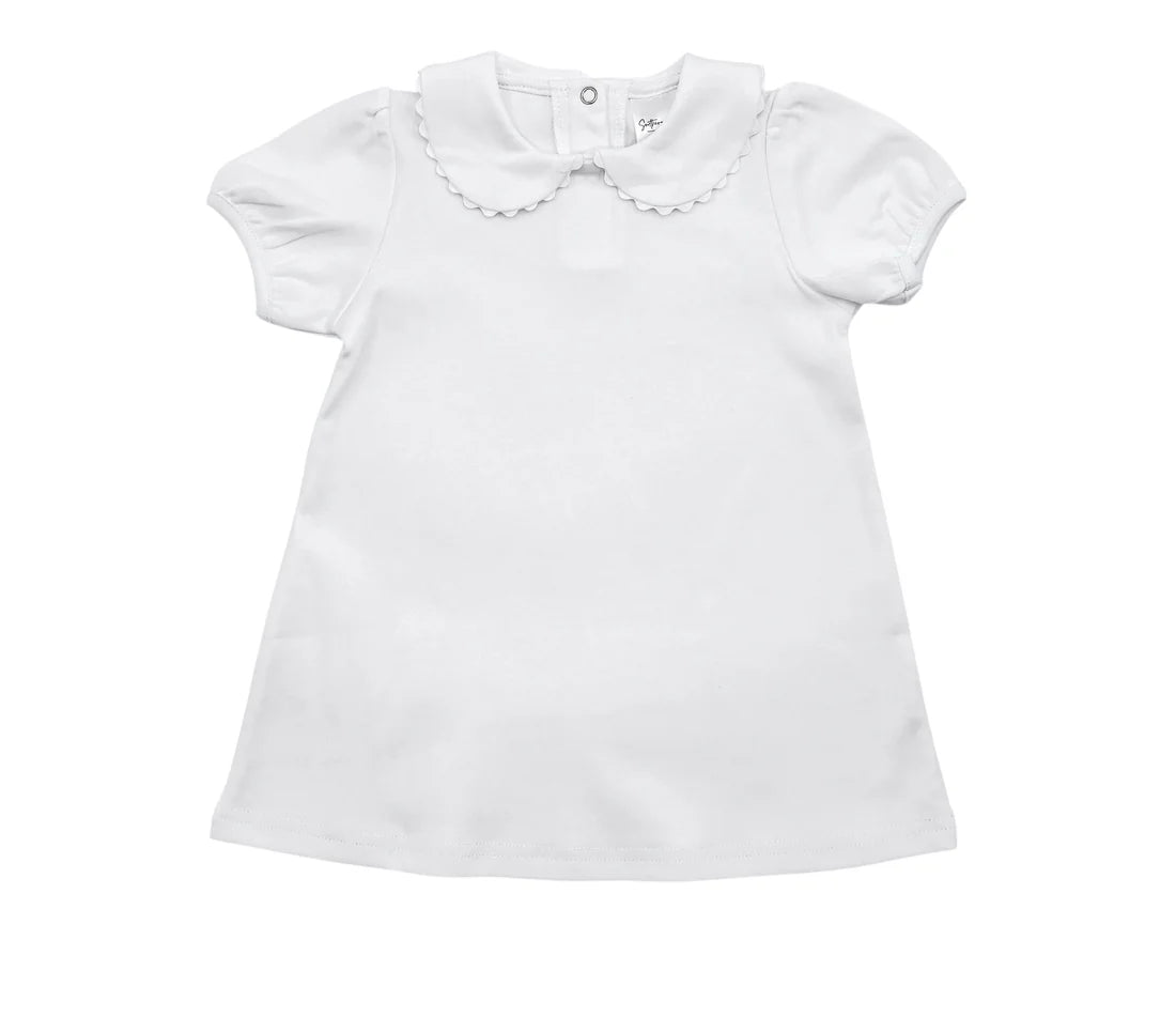 Girls Patriotic Short Sleeve Peter Pan Collar Dress