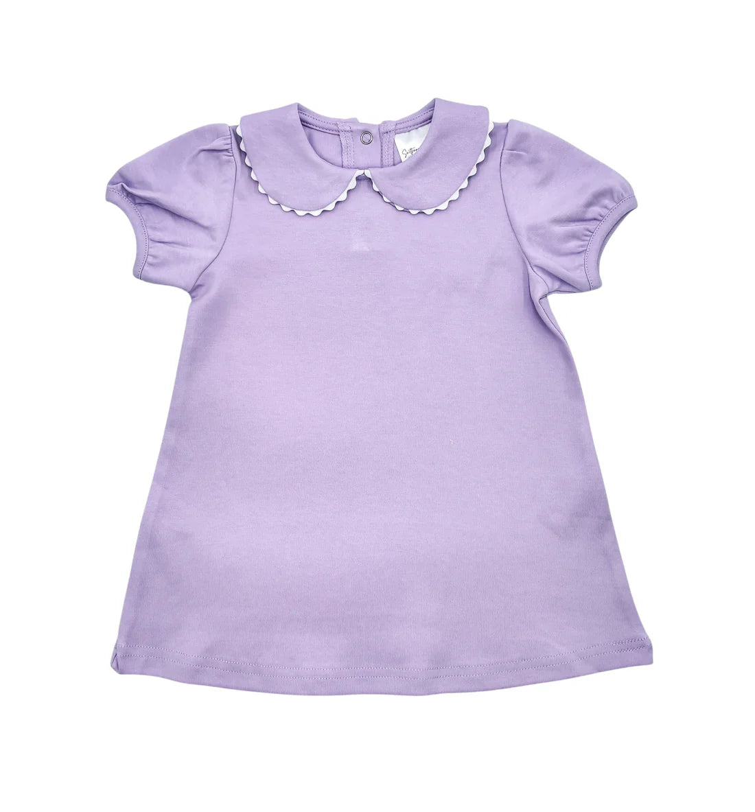 Girls Back to School Short Sleeve Peter Pan Collar Dress