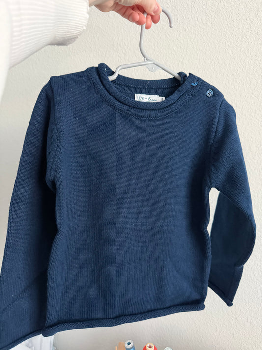 Navy Rollneck Sweater