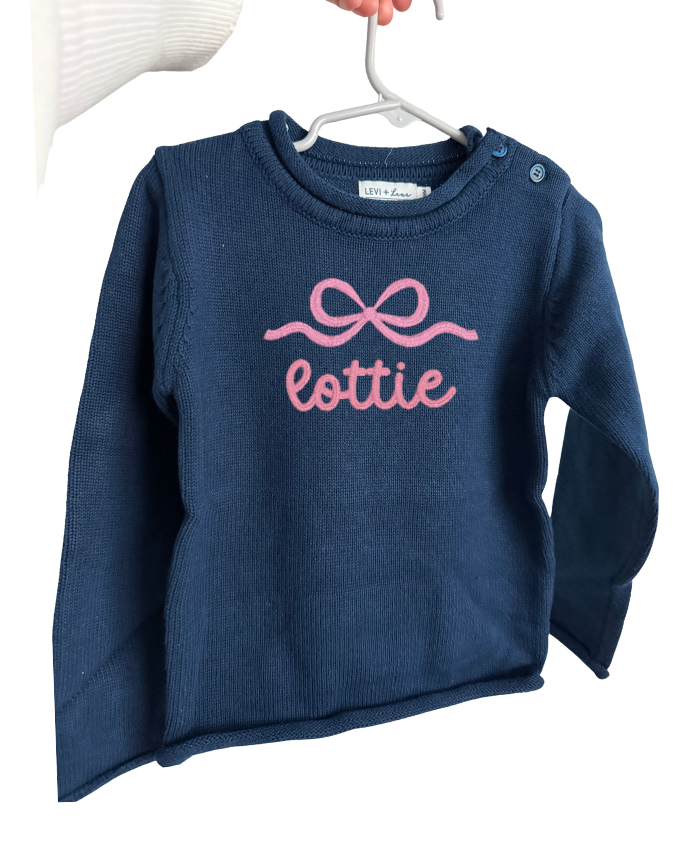 Navy Rollneck Sweater