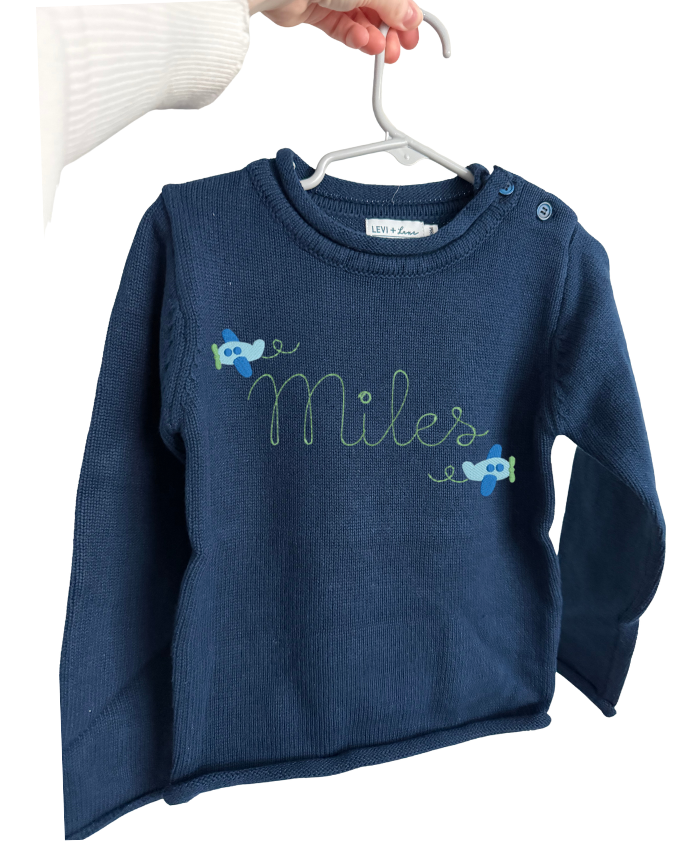 Navy Rollneck Sweater