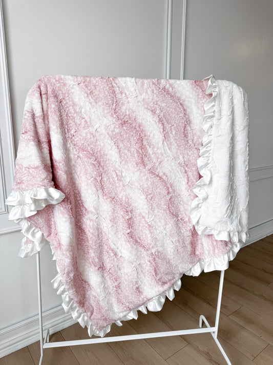 Sweet Pink Fawn | Luxe Cuddle Blanket