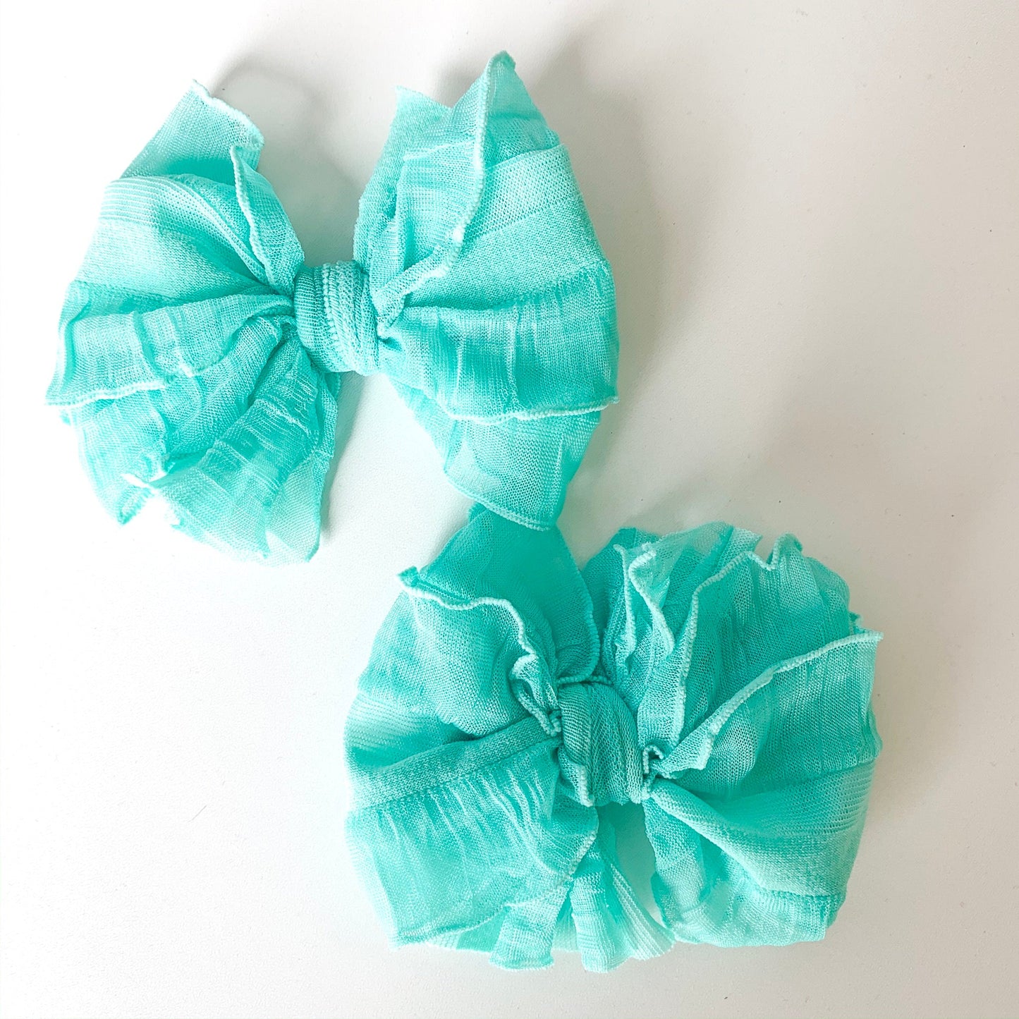 Ruffle Clip | Cool Mint