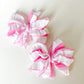 Ruffle Clip | Bubblegum Striped