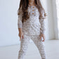 Natural Leopard | Two Piece Bamboo Pajama Set