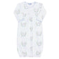 Blue Lamb Print Gown