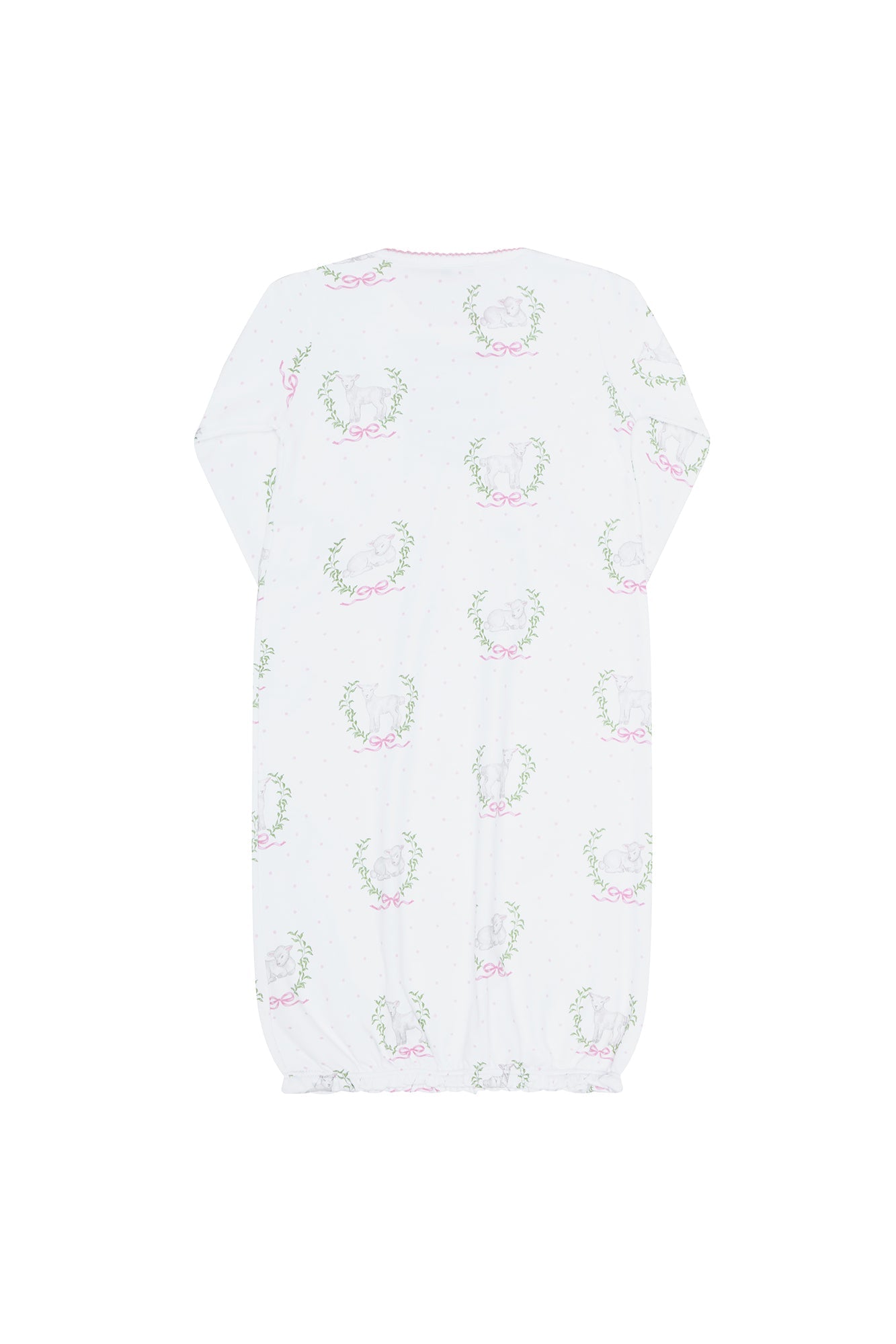 Pink Lamb Print Gown