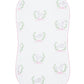 Pink Lamb Print Burp Cloth
