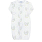 Yellow Lamb Print Converter Gown