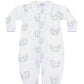 Blue Lamb Print Converter Gown