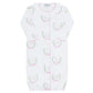 Pink Lamb Print Converter Gown