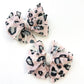 Ruffle Clip | Leopard Pink