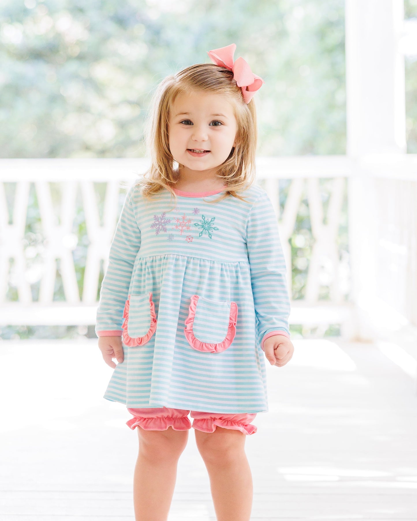 Let It Snow Ruffle Bloomer Set