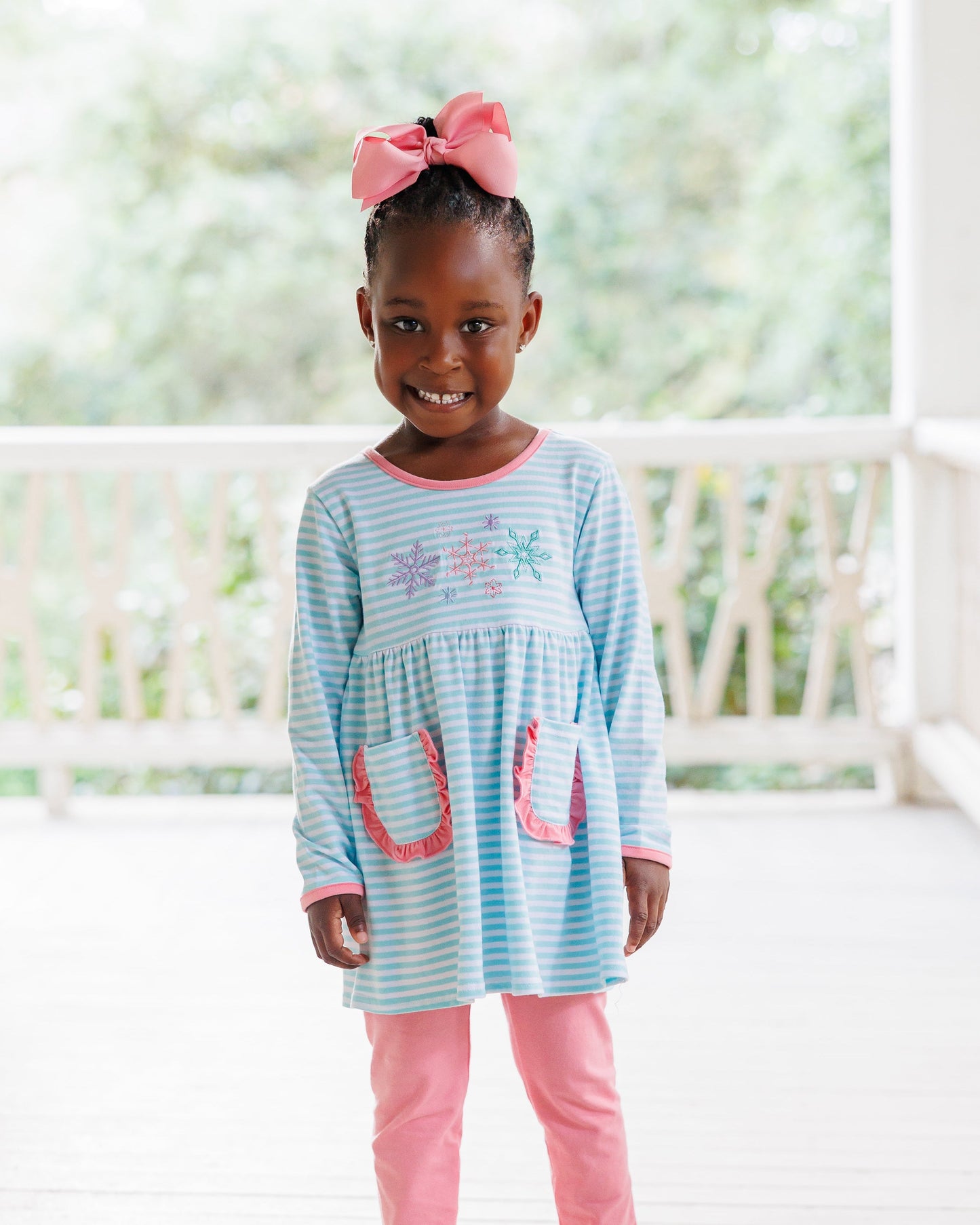 Let It Snow Ruffle Pants Set