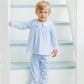 Liam Bloomer Pants Set- Light Blue Windowpane