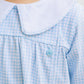 Liam Bloomer Pants Set- Light Blue Windowpane