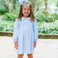 Lottie Dress- Light Blue Stripe