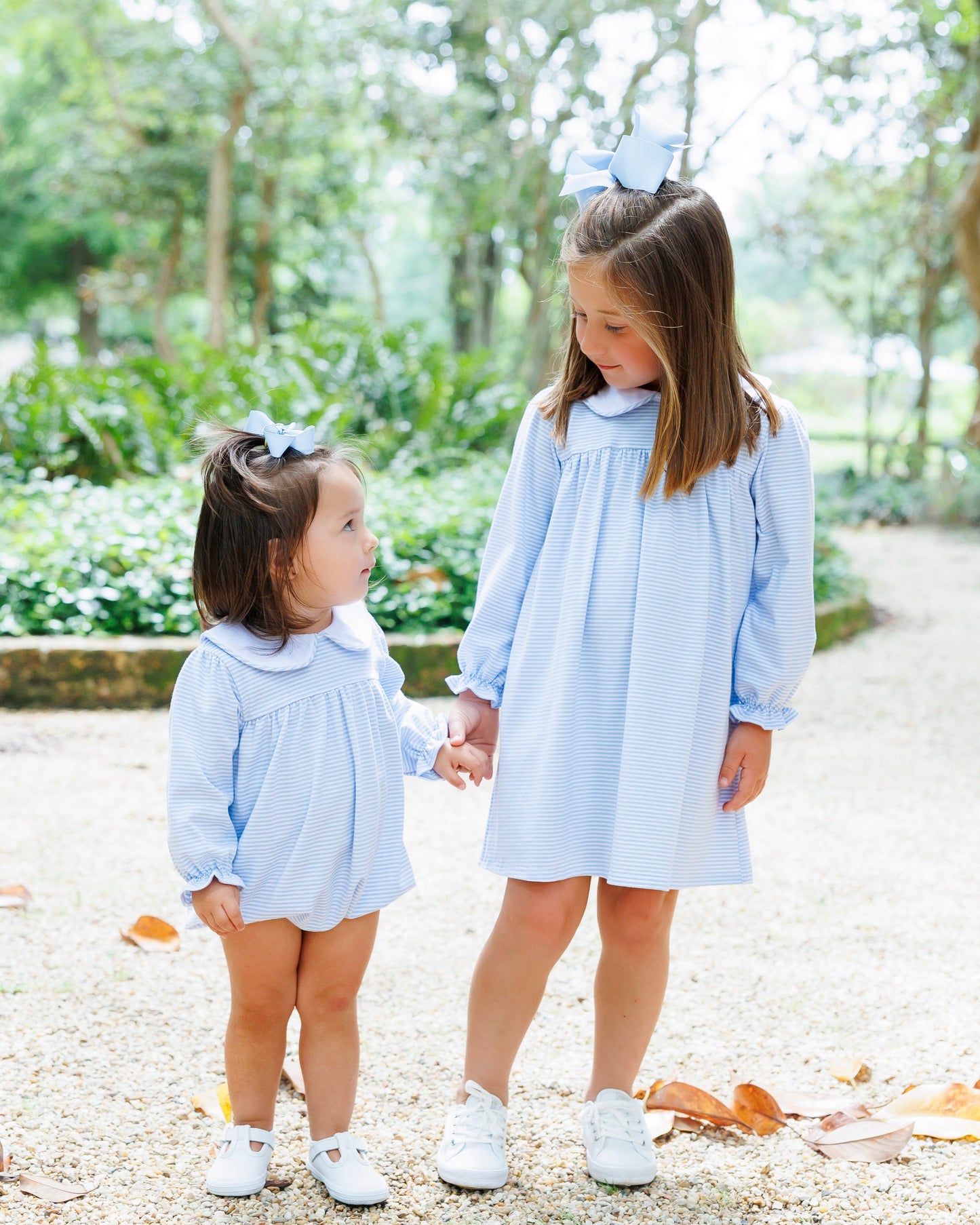 Lottie Dress- Light Blue Stripe