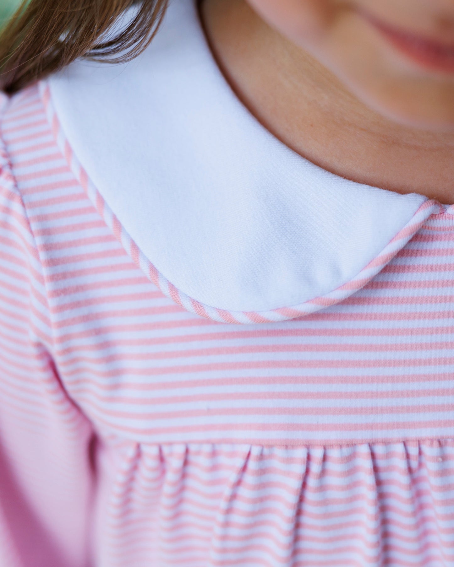 Lottie Dress- Light Pink Stripe