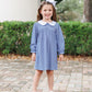 Lottie Dress- Navy Stripe