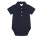 Navy Boy Short Sleeve Onesie
